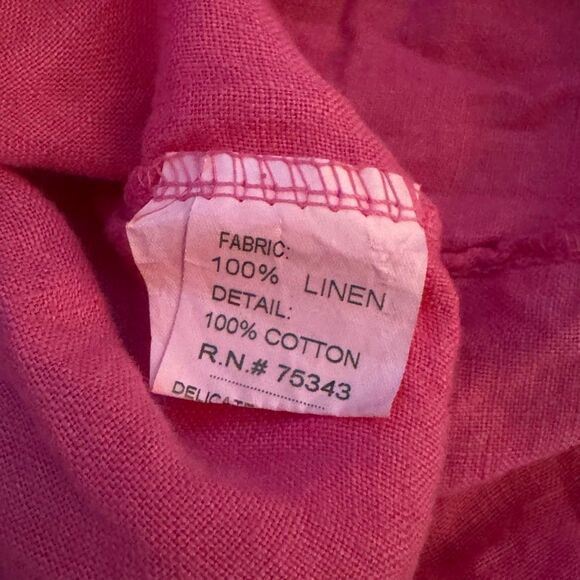 Bellambra Pink Italian Linen Mini Halter Dress S - Picture 4 of 7